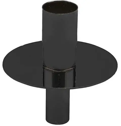 Produktbild: POMMERNTRAUM ® | Flaschenkerzenhalter Flaschenaufsatz Weinflaschenaufsatz für Ihre Weinflaschen oder Champagnerflaschen (schwarz rund)