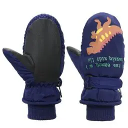 Produktbild: PONCEAU Fäustlinge Kinder Wasserdicht Handschuhe Skihandschuhe schneehandschuhe für 2-10 Jahre Mädchen Jungen Winterhandschuhe PU Palme Winddichte Warm Fleece Skifahren Snowboard Reiten Laufen