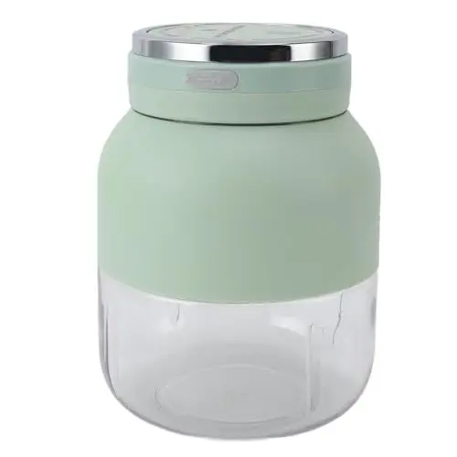Produktbild: Pongnas Elektrischer Entsafter, Tragbarer Mini-Mixer, kein Auslaufen, Automatisches Schließen, Tragbarer Elektrischer Mixer mit USB-Schnittstelle für den Außenbereich (hellgrün)
