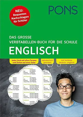 Produktbild: PONS Das große Verbtabellen-Buch für die Schule Englisch: Bequemes Nachschlagen für Schüler (PONS Verbtabellen für die Schule)