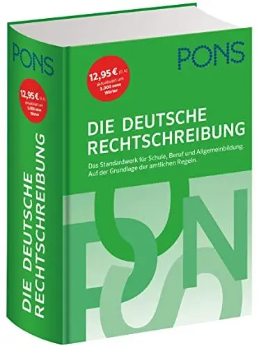 Produktbild: PONS Die deutsche Rechtschreibung: Das Standardwerk für Schule, Beruf und Allgemeinbildung auf der Grundlage der amtlichen Regeln