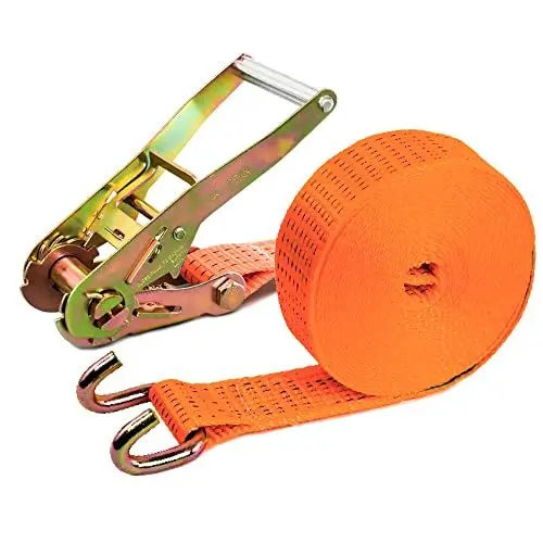 Produktbild: PONSA R50GC - Spanngurt mit Ratsche 8,5 Meter (8m + 0,5m) mit geschlossenem Haken – Zurrgurt - Ratschengurt – Tragfähigkeit bis zu 5000 kg (looping) – Befestigungsriemen für Transport
