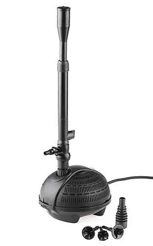 Produktbild: Pontec 57123 PondoVario 1500 - Wasserspielpumpe für den Einsatz in Gartenteich und Zierbrunnen / Teichpumpe / erzeugt vier unterschiedliche Fontänen, Schwarz