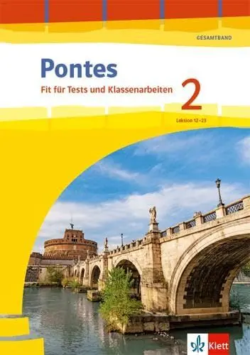 Produktbild: Pontes Gesamtband 2: Fit für Tests und Klassenarbeiten. Arbeitsheft mit Lösungen 2. Lernjahr (Pontes Gesamtband. Ausgabe 2020)