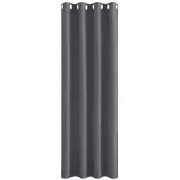 Produktbild: PONY DANCE Thermovorhang Hitzeschutz Türvorhang Blickdicht 1 Stück H 210 x B 132 cm Verdunkelungsvorhang Grau Tür Gardinen mit Ösen Vorhänge Wohnzimmer Blackout Curtain