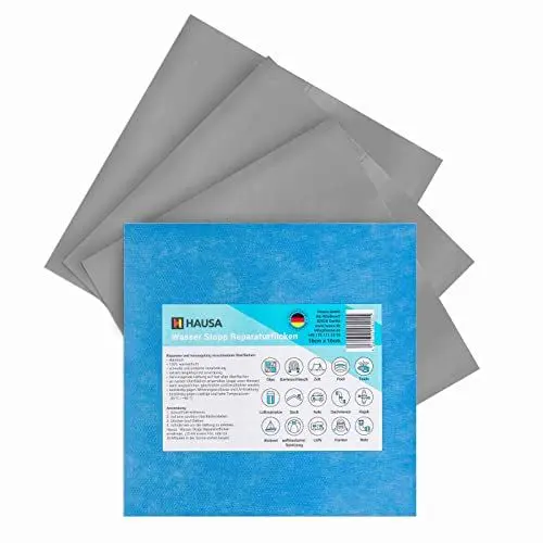 Produktbild: Pool Reparatur Wasser Stopp Reparaturflicken 16x16cm Selbstklebender Flicken selbstverschweißendes Dichtungspflaster für alle Oberflächen zum Abdichten, Reparieren, auch unter Wasser 3 Stück