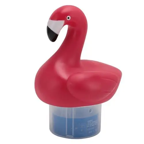 Produktbild: Pool-Chlor-Schwimmer, Schildkröten-Flamingo-Chlor-Schwimmer, Verstellbare Freigabe, Leicht zu öffnender Schwimmender Chlor-Spender, Pool-, Aufblasbarer (Vogel)