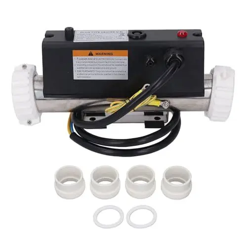 Produktbild: Poolheizung, elektrische -Heizung, Wasserthermostat mit Temperaturregelung, selbsterhitzend, für Spa-Badewanne, Schwimmbad, festverdrahtet (2KW)