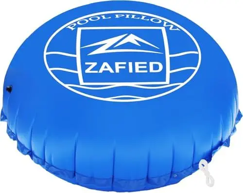 Produktbild: Poolkissen Winter, Pool Luftkissen Rund 4 Meter Durchmesser XXXL Pool Polster Hochwertige Materialien bis -25°C Doppelnaht Schwimmbadzubehör Pool Kissen für Winterfeste Poolabdeckung Schutz(4x4m)