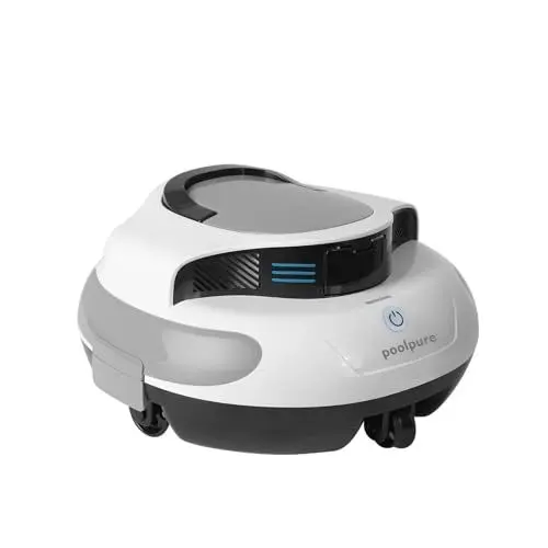 Produktbild: POOLPURE Pool Robot, Cleaning time, Double Motor, LED Indicators, self-Parking Function, IPX8 Waterproof, Wireless Pool Vacuum Cleaner, for Built-in Flat Pools.
