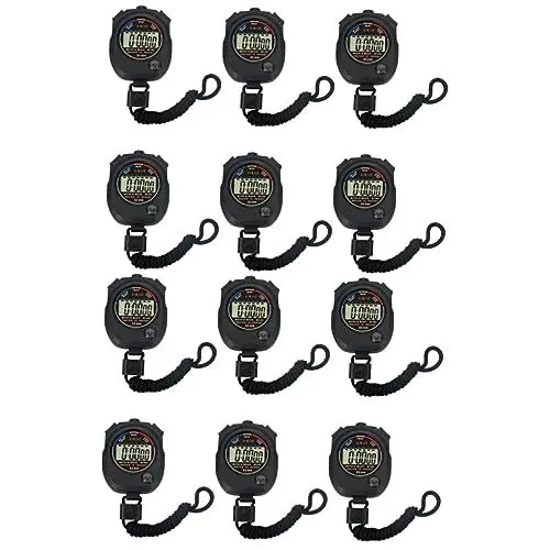 Produktbild: POPETPOP 12 STK Timer pro Watch herrenuhren schwimmuhr uhrzeiger uhrwerke Clock Digitale Stoppuhr Spiel Stoppuhren Fitness-Stoppuhr Match-Stoppuhr elektronische Uhr draussen Digitaluhr Abs
