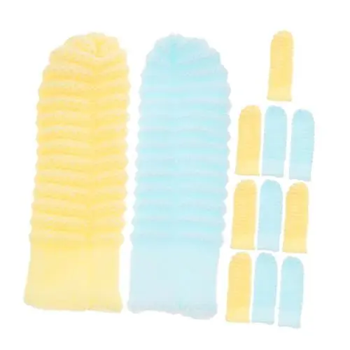 Produktbild: POPETPOP 12st Hundezahnbürste Hund Finger Zahnbürste Hund Zahnbürste Finger Haustier Zahnbürste Welpenzahnbürste Finger Hund Zahnbürste Katzenzahnbürste Hunde Zahnbürste Polyester
