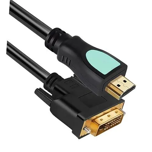 Produktbild: POPETPOP 1.5m Ultrafeines Kabel Dvi Dvi Full High Definition High-definition-kabel Schwarz Sauerstofffreies Kupfer Für Unkomprimiertes Audio Und Video Für Maximale Vergoldeter Stecker