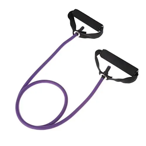 Produktbild: POPETPOP 1Stk Widerstandsbänder mit Griff Krafttraining Outdoor-Fitnessgeräte gymnastikband fitnessband Bands trainieren Übungsschnüre mit Griffen Sport Abzieher Widerstandsband Gummiband