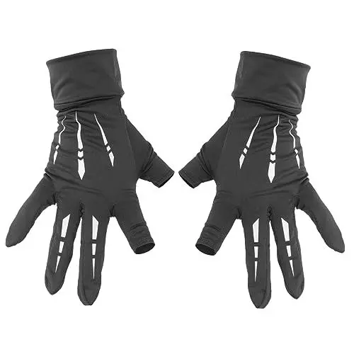 Produktbild: POPETPOP Outdoor-fahrradhandschuhe Mit Elastischem Design Halbfinger Sonnenschutz Aus Eisseide Atmungsaktiver Sport - Mittlere Dicke