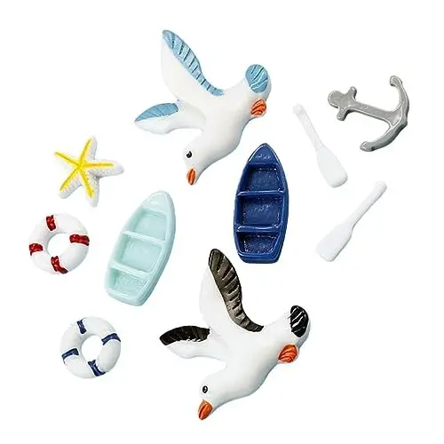 Produktbild: POPETPOP 1satz Resin Segelboot Dekoration Mediterranes Design Mit Meeresmotiv Für Wohnzimmer Büro Und Landschaft Als Für Freunde