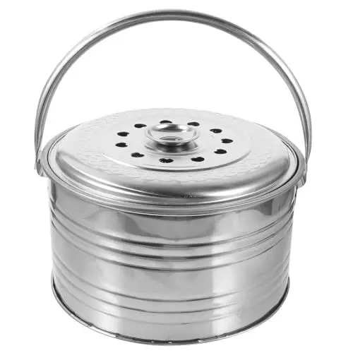 Produktbild: POPETPOP Tragbarer Holzkohlegrill Camping Grill Mit Grillrost Aus Zusammenklappbarer Outdoor Grill Für Reisen Und Parks