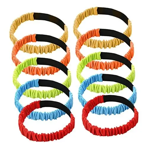 Produktbild: POPETPOP 10 Stücke Bein Rennen Bands Für Legged Rennen Elastische Rennen Bands Oxford Tuch Für Spiele