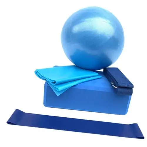 Produktbild: POPETPOP 1 Satz Professioneller Kernball Yoga-Ausrüstung Handstandblöcke Trainingsball Ninja-Rad Pilatesbälle Fitness-zubehã¶r Fitness zubehör Yoga-Requisiten Kleiner Pilatesball PVC Blue