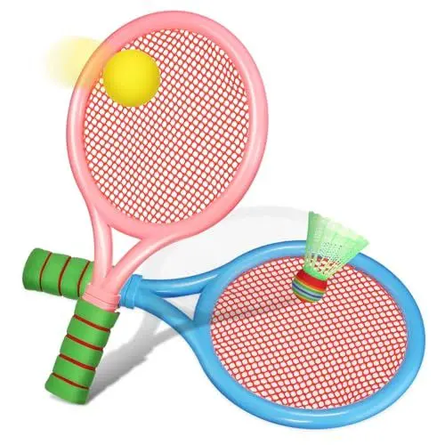 Produktbild: POPETPOP 1 Set Badmintonschläger Set Jugend Tennisschläger Badmintonschläger Für Kinder Badmintonball Tennisschläger Kinder Mini Tennisschläger Tennisschläger Für Kinder Die