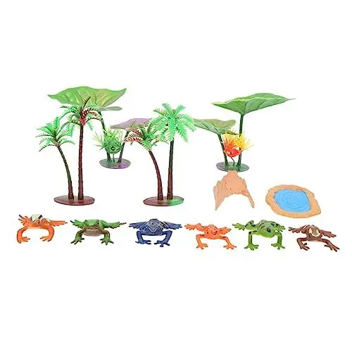 Produktbild: POPETPOP Jungen- Und Mädchenfreundliche Frosch-gartenfigur Dekoration Leicht Und Einfach Zu Bewegen Mini-landschaftsdekoration Für Den Teich