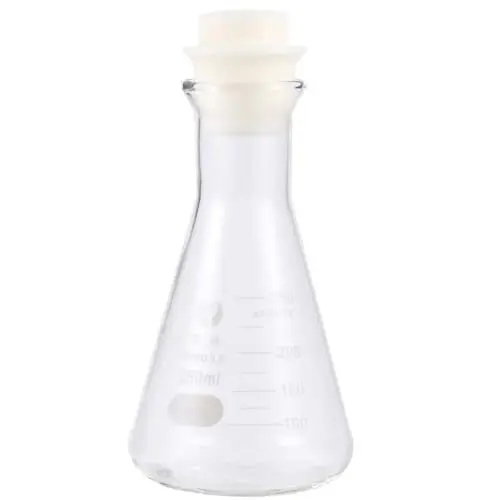 Produktbild: POPETPOP 1stk Glaskolben Für Das Labor Trinkgefäß Weißes Kostüm Destille Lab Kaufen Erlenmeyerkolben Messkolben Scientific Erlenmeyer-fläschchen Glasflasche Dreieckskolben Kleidung