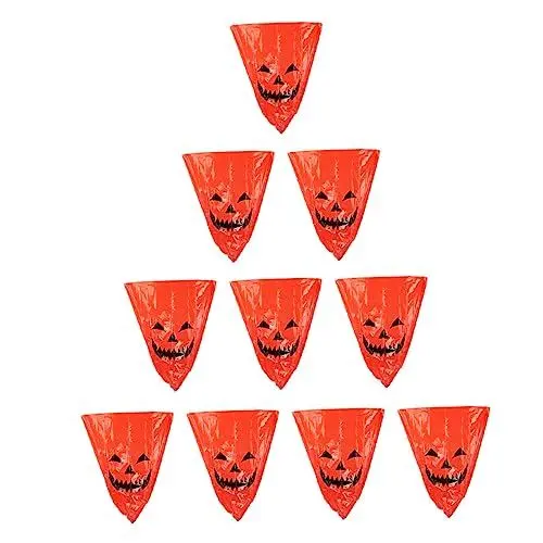 Produktbild: POPETPOP 20 Stk Weihnachts Mülls Äcke Blattabfallbeutel Mülltüten Aus Plastik Halloween- Gartenarbeit Gartenabfallbehälter Yard-blatt-tasche Plastikmüllsäcke Kürbis Gartentasche Sport