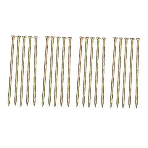 Produktbild: POPETPOP 20 Stück 6 Schraube drehen bodenanker zeltnagel spiralförmige Landschaftskantenspitze Gartenpfähle aus Metall Spike für Rasen Verankerungsnagel Twist-Nägel großer Boden