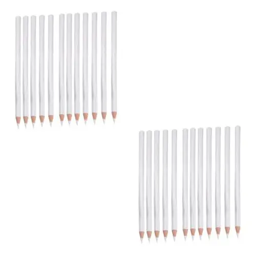 Produktbild: POPETPOP Stk Weißer Bleistift Punktierstift Strass-picker-stift Wachs-strass-picker Weiße Kohlestifte Wachsstift Zum Punktieren Von Nägeln Hölzern Strasssteine 5d Maniküre-werkzeuge