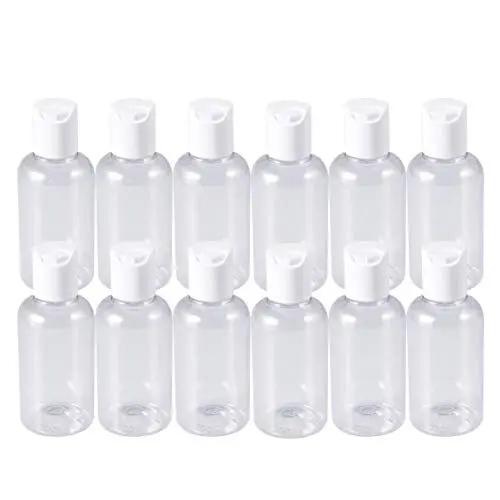 Produktbild: POPETPOP 24st Händedesinfektionsflaschen Leere Flasche Für Lotion Reise-toilettenartikel Squeeze-flaschen Mit Disc-top Flaschen in Reisegröße Probenflaschen Füllung Reisen Weiß Container