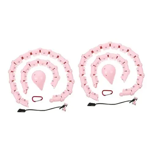 Produktbild: POPETPOP 2St 360-Grad-Massagefunktion Taille Bauch dünner Reifen sportgeräte Sport geräte intelligenter Taillenbügel Taillenübungsreifen dribbeln Fitness-Zirkel Fitnessgeräte