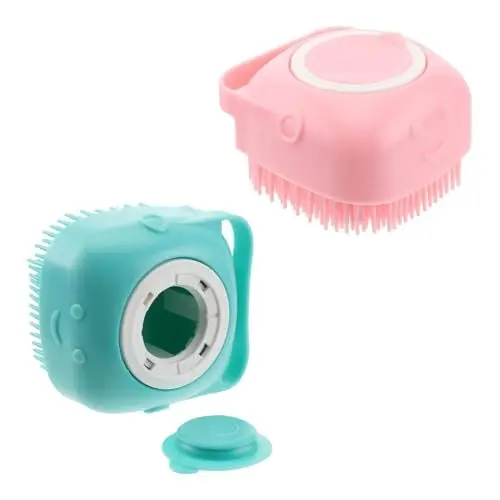 Produktbild: POPETPOP 2St Badebürste roségoldenes Band Haustier-Shampoo Shampoo-Bürste für die Kopfhaut werkzeug Bad Massagebürste dusche reinigungsbürste ein Bad nehmen Luffa Wanne Massagegerät Mann