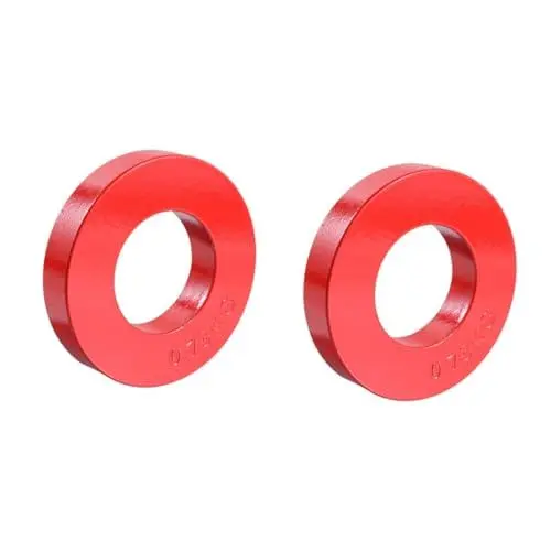 Produktbild: POPETPOP 2St Fitness-Langhantel hantelscheiben gym weights eisentabletten hantelgewichte Langhantel Platten Klampe Fitness-Platten Chip Einlochplatte Gegengewichtsplatte Eisenkern rot