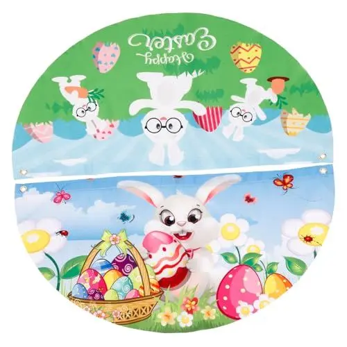 Produktbild: POPETPOP Osterflaggen Für Den Hof Fan-flaggen Osterwimpel Dekorative Flaggen Für Den Außenbereich Gartenflagge Ornament Innendekoration