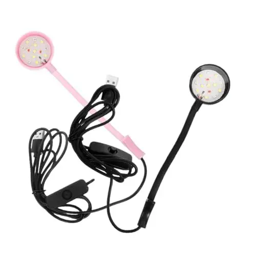 Produktbild: POPETPOP 2stücke Usb Aquarium Led Lampe Mit Drehung Kompakte Und Wasserdichte Fischbeckenbeleuchtung Für Kleine Aquarien Und Pflanzen Und Langlebig