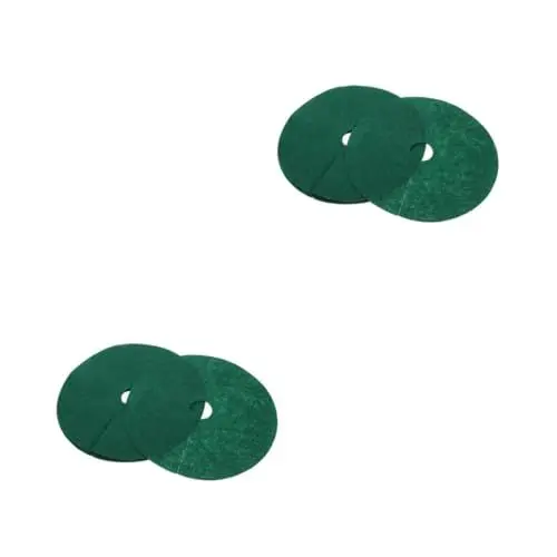 Produktbild: POPETPOP 2 Sätze 2 Sets Garten Bodentuch Pflanzenwurzel Barrierestoff Landschaftsbaustoff Baummulch Kreis Mulchring Für Bäume Vlies Wurzelmatte Barrierematte Vliesstoff 10 Stück * 2