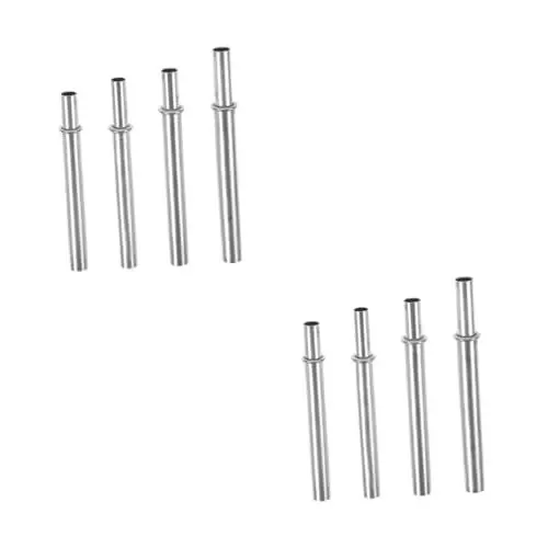 Produktbild: POPETPOP 2 Sätze Angelzubehör Angelwerkzeugset, Angelrutenzubehör Angelrutenhalter Fürs Auto Tipps Für Angelruten Fishtrip-rutenrohr Angelruten-kit Silver Rostfreier Stahl 4 Stück * 2