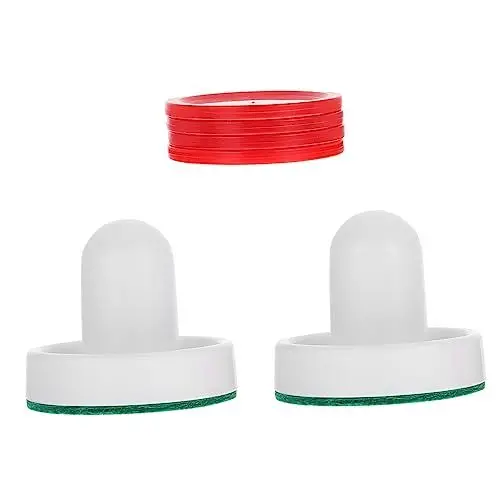 Produktbild: POPETPOP 2 Sets Hockey-Puck-Schieber für Air-Hockey-tische Ersatz-Pucks Griffe Bequem für Spielzimmer Zu Hause