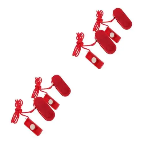 Produktbild: POPETPOP 2 Sätze Laufbandzubehör Laufband Ersatzteile Laufband Zubehör Laufmaschine Ersatzteile Magnet-sicherheitsschlüssel Für Laufband Austausch des Laufbandschlüssels Abs Rot 2 Stück * 2