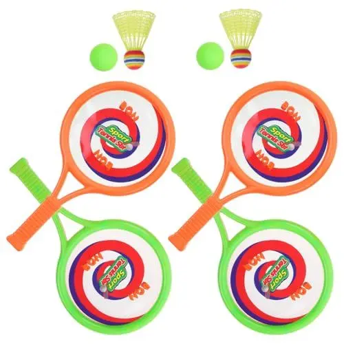 Produktbild: POPETPOP 2 Satz Tennisspielzeug für kindertennisschläger fitnessgeräte ' Fitness Equipment Tischtennis Tisch Badminton Schläger für Outdoor-Fitnessgeräte für