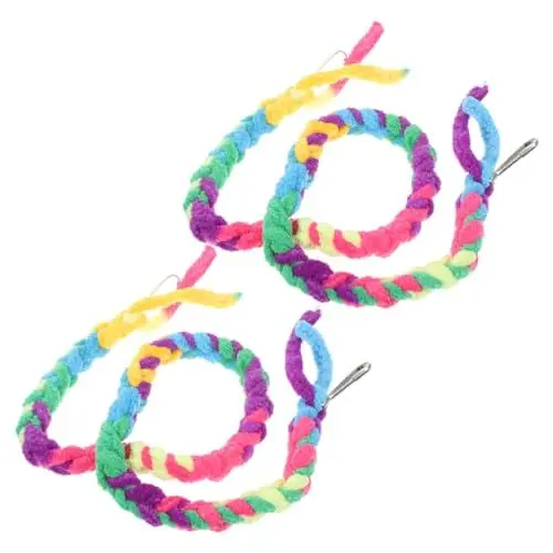 Produktbild: POPETPOP 2stücke Kletterseil Spielzeug Für Einsiedlerkrebse Naturfaser Klettervorrichtung Für Reptilienbecken Vielseitig Einsetzbar Als Dekoration Und Spielzeug Für Terrarien