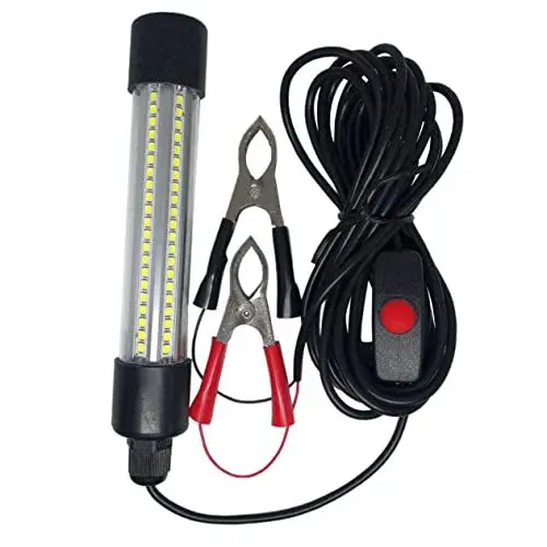 Produktbild: POPETPOP 2st Lampe Für Fischköder Fische Sammeln Licht Tauchlampen Lampe Zum Sammeln Von Fischen Angeln Licht Locken Unterwasser Dock Licht Geführtes Fischen Unterwasserlicht Aluminium