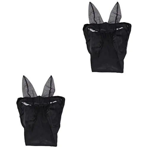 Produktbild: POPETPOP 2st Maske Fliegenprävention Pferdefliege Pferdekopf Netz Pferdekopf Mesh Schutz