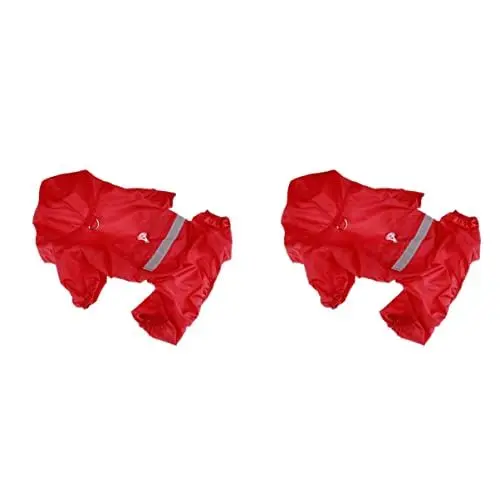 Produktbild: POPETPOP 2st Warmer Hund Hunde Poncho Kapuzen-poncho Hund Regenmantel Schneemantel Für Hunde Wintermantel Für Hunde Mit Kapuze Hunderegenmantel Mit Kapuze Slicker Poncho Haustier Hündchen