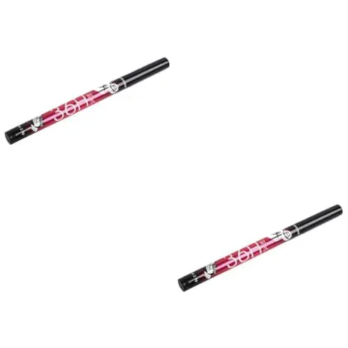 Produktbild: POPETPOP 2stücke Wasserdichter Eyeliner-stift Für Augen-make-up Präziser Flüssig-eyeliner Schwarz Schnelltrocknend Für Feine Und Grobe Linien Lang