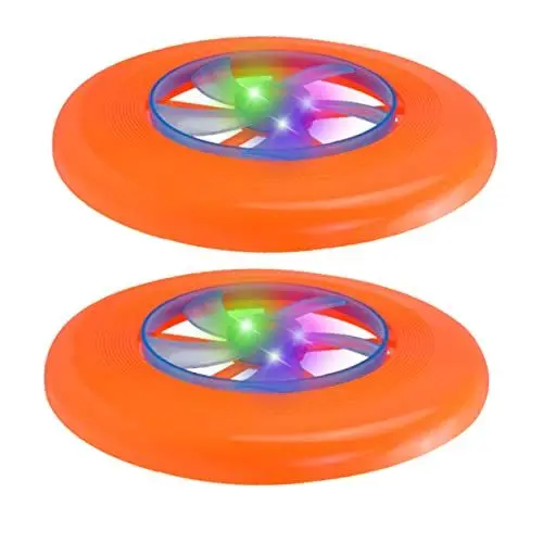 Produktbild: POPETPOP 2stücke Fliegende Untertasse Spielzeug Kinderwürfel Nachts Leuchtende UFO Interaktives Pädagogisches Spielzeug Für Kleinkinder Teens Outdoor