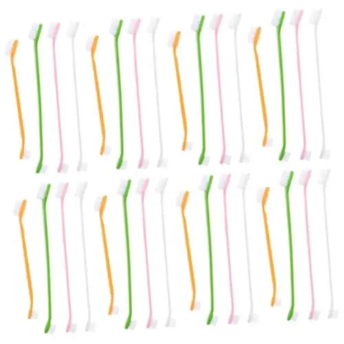 Produktbild: POPETPOP 4sets Haustierbürste Hund Zähne Reinigungsbürste Große Hunde Dual-zahnbürste 8pcs * 4