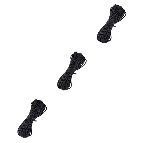 Produktbild: POPETPOP 3St Fallschirmleine messgerät gaussmeter Camping zubehör campung schlüsselarmband überlebensseil schlüsselkette Armband bänder jagdf draussen Paracord Geflochtenes Seil Nylon-Seil