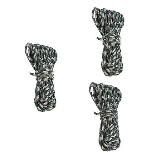 Produktbild: POPETPOP 3St Fallschirmleine parakord halstücher glamping Umbrella rope trekking nylons survival schlüssel anhänger survive Emergency kit handyringe Armband Paracord Nylon-Seil