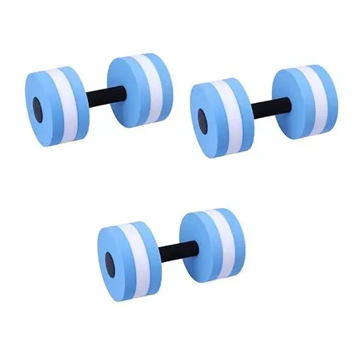 Produktbild: POPETPOP 3St Pool-Hanteln Aqua Fitness Wassersport aquaifnesse Schwimmbeckengewichte für Wassergymnastik Wassergymnastikgeräte für Frauen Wasserhanteln für den Pool Wasser Hanteln Blue
